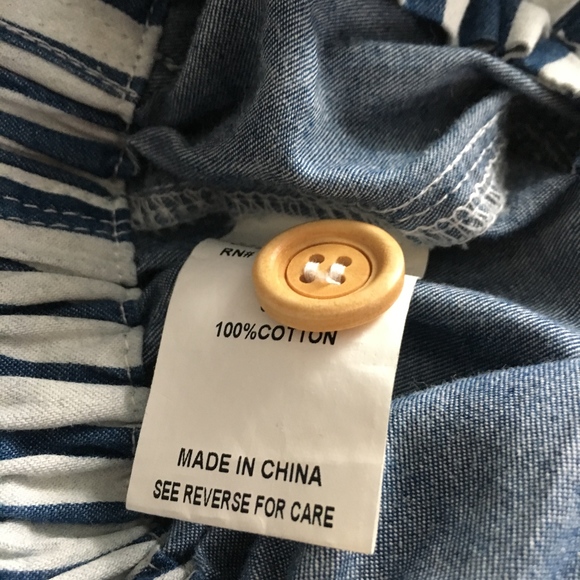 MO : VINC - Blue and white stripe shorts HOLIDAY SALE - Picture 7 of 8